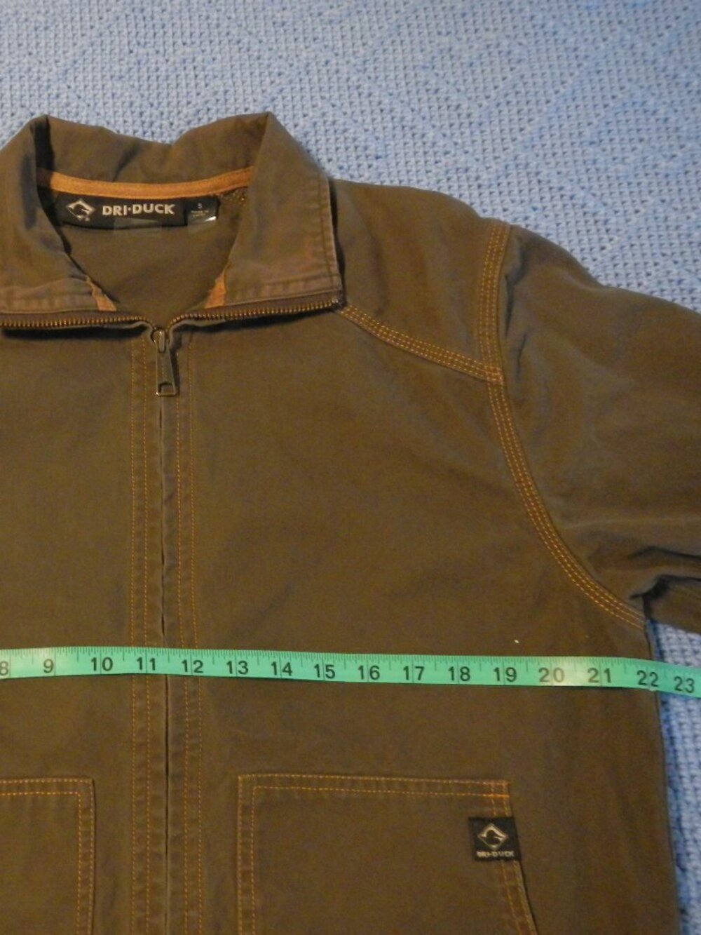 2 Men's Small, Cotton Canvas Work Jackets, Brown and Dark Brown, by Dri-Duck - Picture 6 of 12